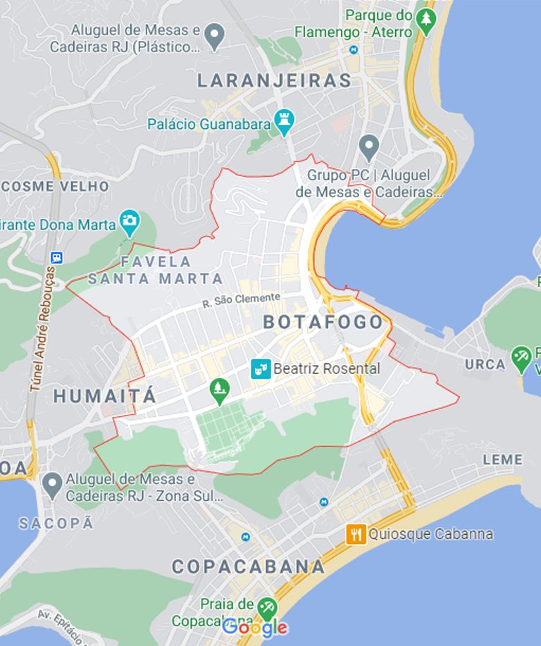 Mapa de Botafogo RJ
