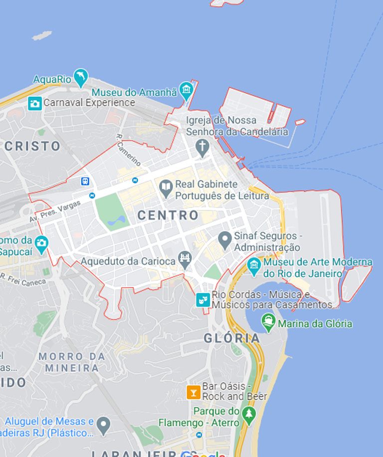 Mapa do Centro RJ