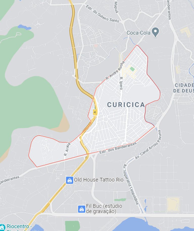 Mapa de Curicica RJ