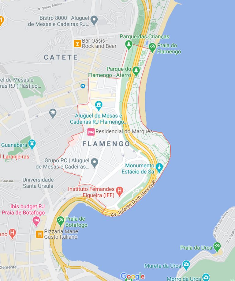 Mapa do Flamengo