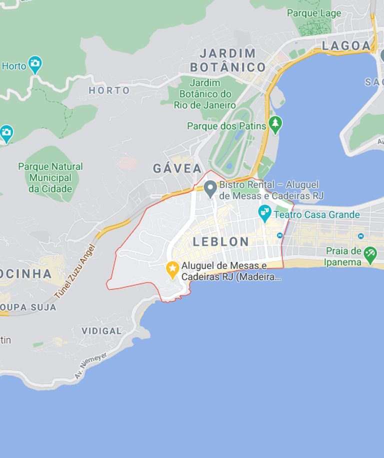 Mapa do Leblon
