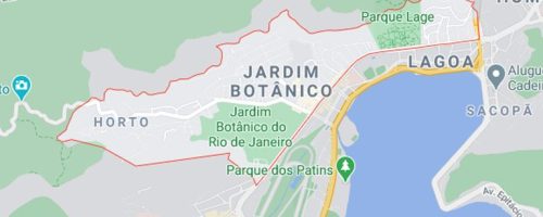 Mapa do Jardim Botânico
